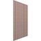 Ekena Millwork 94H x 1/4T Adjustable Wood Slat Wall Panel Kit w/ 4W Slats, Walnut contains 11 Slats SWW55X94X0250WA - alternate 6